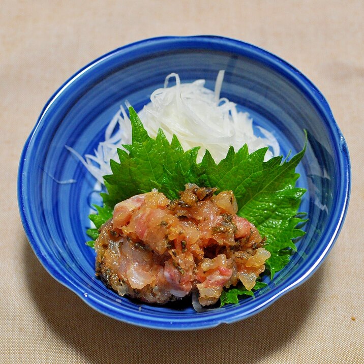 真鯛のなめろう レシピ 作り方 By Taka5chan 楽天レシピ